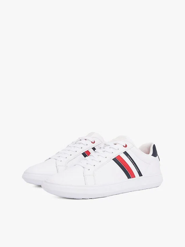 Stripe Leather Cupsole Sneaker Stripe Leather Cupsole Sneaker