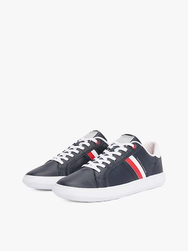 Stripe Leather Cupsole Sneaker Stripe Leather Cupsole Sneaker