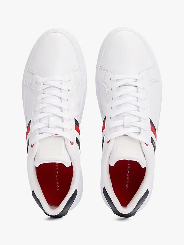 Stripe Leather Cupsole Sneaker Stripe Leather Cupsole Sneaker
