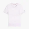 Stripe Lightweight Short-Sleeve Sweater Stripe Lightweight Short-Sleeve Sweater