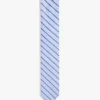 Stripe Linen-Silk Blend Tie