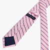 Stripe Linen-Silk Blend Tie
