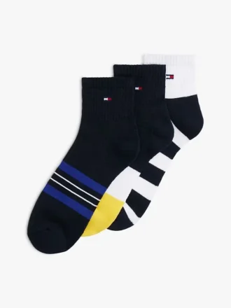 Stripe Mix Quarter-Top Sock 3-Pack