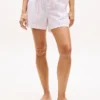 Stripe Poplin Sleep Short