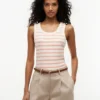 Stripe Rib-Knit Tank Top