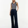 Stripe Rib-Knit Tank Top