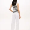 Stripe Rib-Knit Tank Top