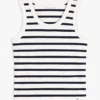 Stripe Rib-Knit Tank Top