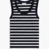 Stripe Rib-Knit Tank Top