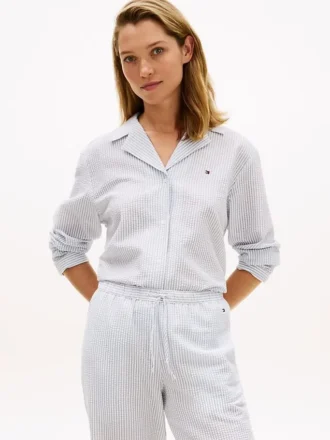 Stripe Seersucker Sleep Shirt