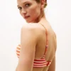 Stripe Triangle Bra