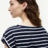 Striped Belted Stretch-Cotton Dress Striped Belted Stretch-Cotton Dress