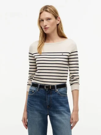 Striped Boatneck Sweater