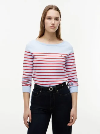 Striped Boatneck Sweater