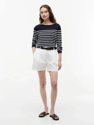 Striped Boatneck Sweater