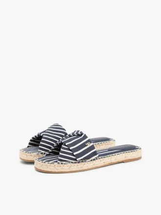 Striped Canvas Espadrille Sandal