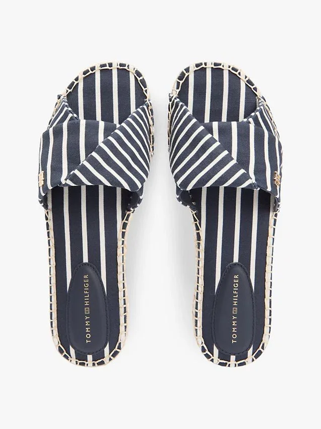 Striped Canvas Espadrille Sandal Striped Canvas Espadrille Sandal