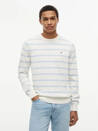 Striped Classic Crewneck Sweater