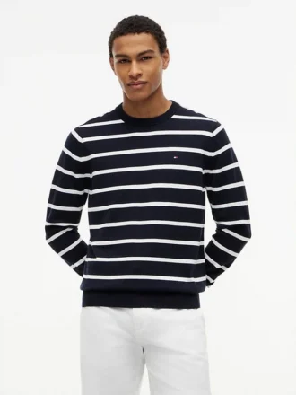 Striped Classic Crewneck Sweater