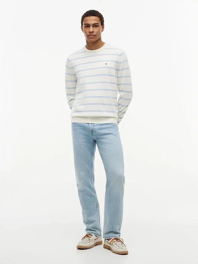 Striped Classic Crewneck Sweater Striped Classic Crewneck Sweater