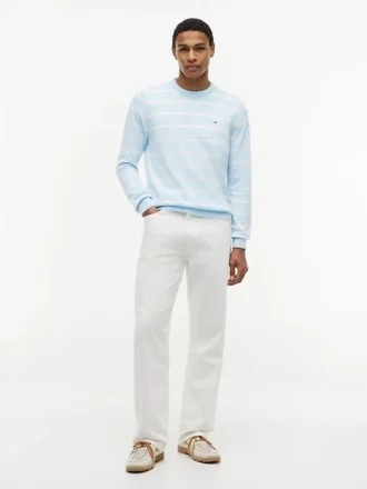 Striped Classic Crewneck Sweater