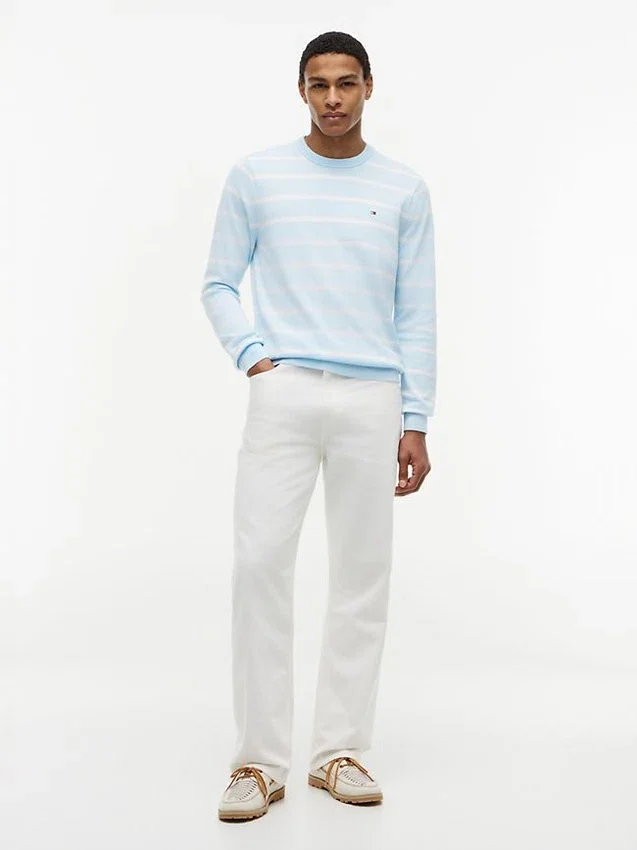 Striped Classic Crewneck Sweater Striped Classic Crewneck Sweater