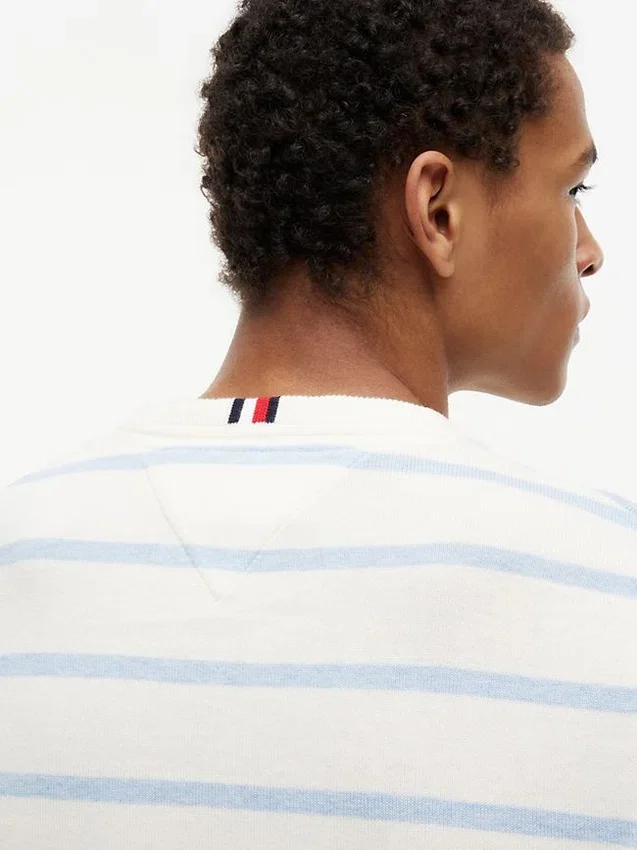 Striped Classic Crewneck Sweater Striped Classic Crewneck Sweater