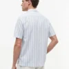 Striped Cotton-Linen Blend Camp Shirt Striped Cotton-Linen Blend Camp Shirt