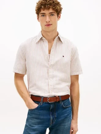 Striped Cotton-Linen Blend Shirt
