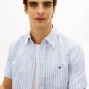 Striped Cotton-Linen Blend Shirt Striped Cotton-Linen Blend Shirt