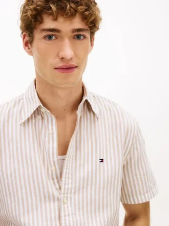Striped Cotton-Linen Blend Shirt