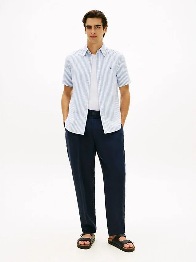 Striped Cotton-Linen Blend Shirt Striped Cotton-Linen Blend Shirt