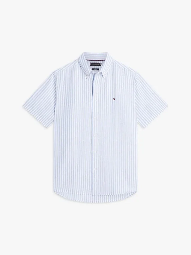 Striped Cotton-Linen Blend Shirt Striped Cotton-Linen Blend Shirt