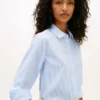 Striped Crepe Shirt