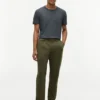 Striped Linen-Blend Pocket T-Shirt