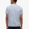 Striped Linen-Blend Pocket T-Shirt