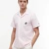 Striped Paper-Touch Camp Shirt