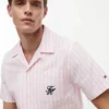 Striped Paper-Touch Camp Shirt