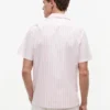 Striped Paper-Touch Camp Shirt