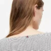 Striped Pointelle Cardigan T-Shirt