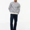 Striped Terry Crewneck Sweatshirt Striped Terry Crewneck Sweatshirt