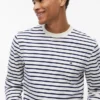 Striped Terry Crewneck Sweatshirt Striped Terry Crewneck Sweatshirt