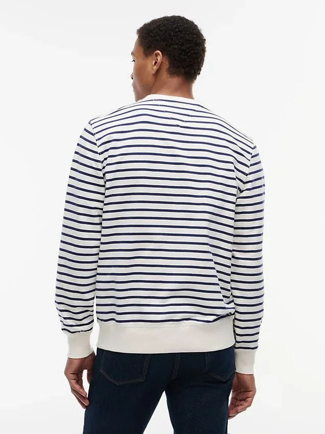 Striped Terry Crewneck Sweatshirt Striped Terry Crewneck Sweatshirt
