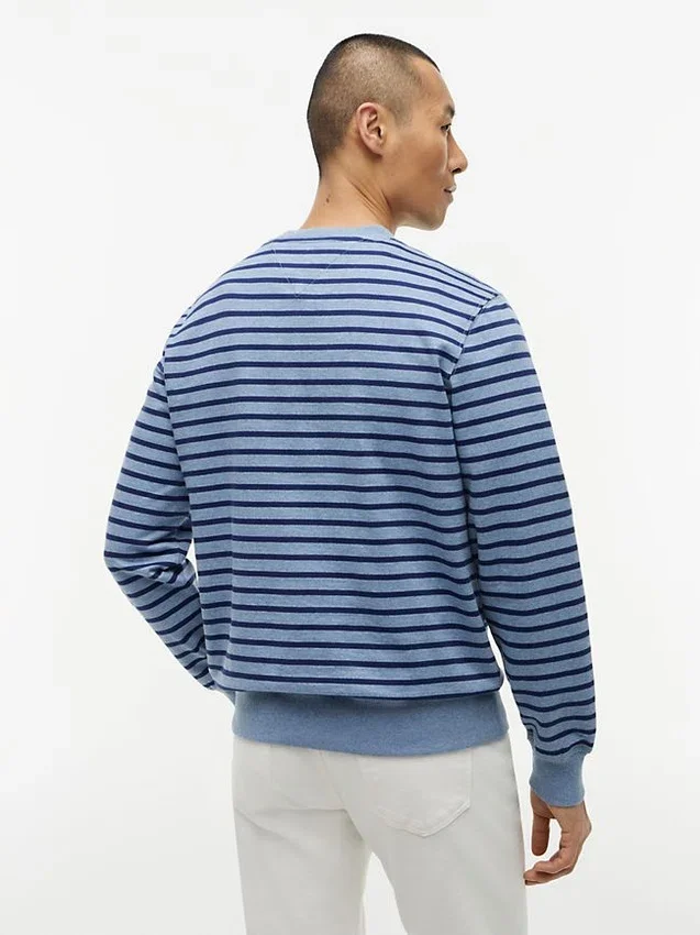 Striped Terry Crewneck Sweatshirt Striped Terry Crewneck Sweatshirt