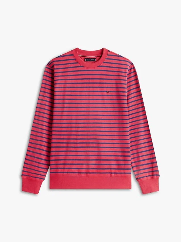 Striped Terry Crewneck Sweatshirt Striped Terry Crewneck Sweatshirt
