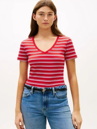 Striped V-Neck Favorite T-Shirt