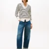 Striped V-Neck Sweater