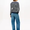 Striped V-Neck Sweater