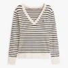 Striped V-Neck Sweater