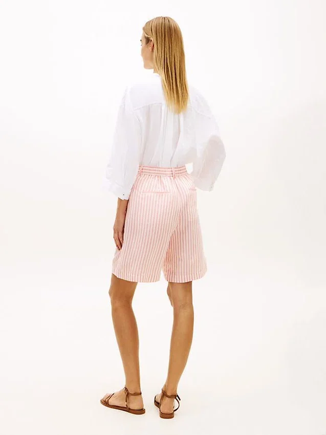 Striped Voile Bermuda Short Striped Voile Bermuda Short